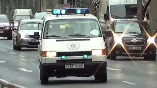 Older Czech police van responding in Prague [7.2013]