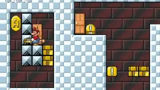 Super Mario Bros 3:  wall zip glitch via Yellow ! Switch  (GBA Mario 4)