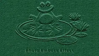 Photoshop:How to Add an Embossed Effect to Text & Image
