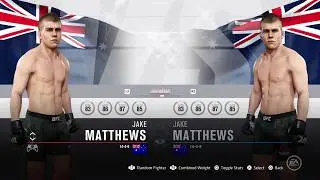 UFC 3 - Australia All Fighters List & All Male & Female - All Players Ratings Uniforms & Stats