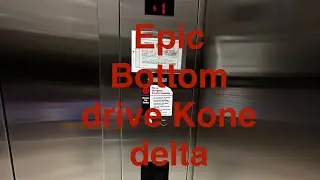 EPIC bottom drive Kone EcoSpace Delta elevator at Austin city Hall parking garage 