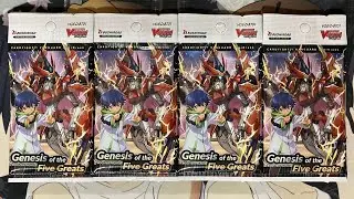 Opening My Cardfight Vanguard Overdress Genesis of the Five Greats Sneak Preview Packs