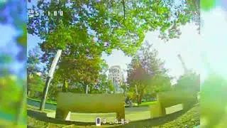 Sunny Park FPV | Air75 Whoop Flow Between Trees (Analog DVR)