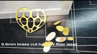 Laser Marking Machine for Jewelry | 0.5mm Brass Cut by 50W Fiber Laser