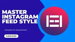 Instructions for using Elementor - Master Instagram Feed Style