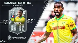 THE BEST SILVER CARD ON FIFA 22?! 74 SILVER STARS CYPRIEN PLAYER REVIEW - FIFA 22 ULTIMATE TEAM
