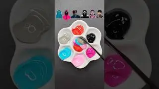 Guess the mixed color of Squid Game3 (part 64) #squidgame #squidgame3 #asmr #satisfying #colormixing