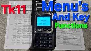 Quansheng Tk11 menus and keys