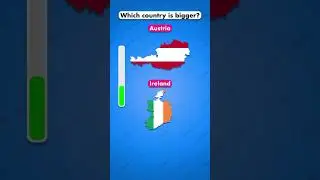 Austria vs Ireland: Which is Larger? 🇦🇹 🇮🇪 #Quiz #Country #Size