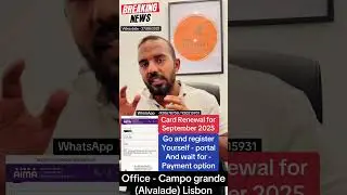 Card Renewal for September 2025 | &reg;Live Portugal By Harry | Advocate Harry | Portugal 