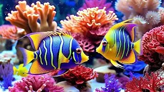 The Best 4K Aquarium - Dive Into The Mesmerizing Underwater Realm With Relaxing Music For Deep Sleep