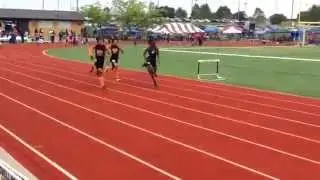 St Louis Heat Track Club 11-12 yr old 100M Emmie , Eve and Kayla