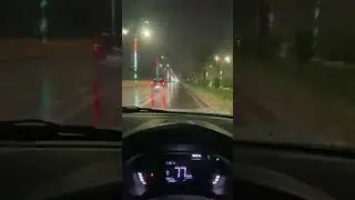 Solo Night Drive in Heavy Rain | Empty Roads & Rain Sounds 🌧️🚘