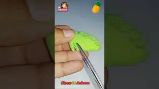 how to make a pineapple out of clay | polymer clay pineapple