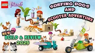 LEGO Friends Surfing Dogs and Scooter Adventure (#42641) | Speed Build & Review 2025