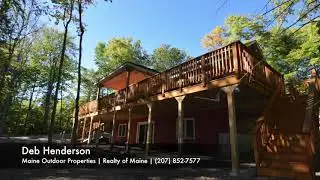 (Aerial Video) Sunsets & Serenity on Schoodic Lake | Lake View Plt, Maine Waterfront Home For Sale