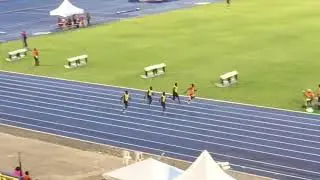 Christopher Taylor 10.11s wind +1.0 National Record. Footage curtesy of Donald Anderson