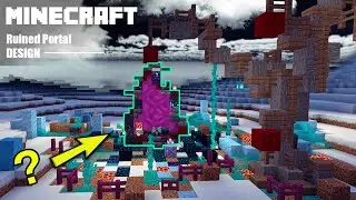 A Portal To a New Dimension? | CUSTOM Minecraft Ruined Portal Timelapse!