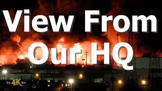 Etobicoke: 6 alarm night + day view from ''The 4K Guy'' headquarters 8-11-2023