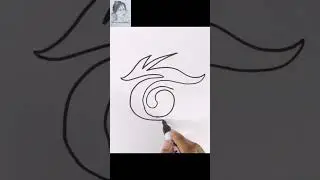 EASY DRAWING THE GARENA FREE FIRE LOGO #Shorts