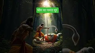 हनुमान जी ने किया भीम का घमंड चूर। 🤔 #shorts #shortsvideo