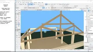 ARCHICAD RAFTER : Cara Cepat Membuat Kuda-kuda Kayu [MORPH] +Auto Volume BoQ di Schedule List