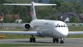 Bulgarian Air Charter MD-82 takeoff at Graz Airport | LZ-LDJ