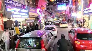 Bangalore commercial street expensive shopping road //Christmas time commercial Street