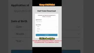 Group 4 Hall ticket 🔥😍🥰🎯 Released.  Link in description 👇👇👇 #tnpsc #group4 #hallticket