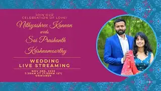 Nithyashree - Sai Prashanth   |  Wedding Live Streaming