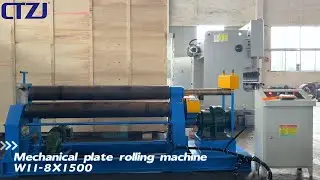 3roll mechanical plate rolling machine #rolling