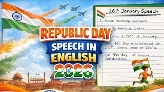 26 January Speech in English | Republic Day Speech in English 2026 | Speech on Republic Day 2026 |