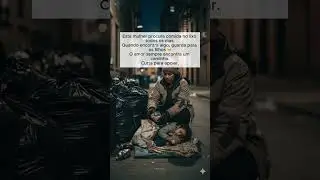 Ela procura comida no lixo para alimentar os filhos 🥺💔