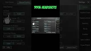 99% Headshots with this settings ✅☠ #shorts