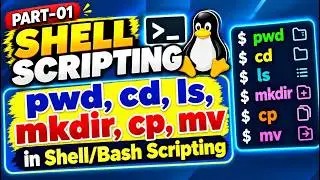 Shell Scripting Basics: pwd, cd, ls, mkdir, cp, mv| bash scripting tutorial for beginners | Linux