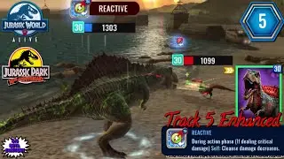 TYRANNOMETRODON Enhancement Track 5 Reactive -First Look! Jurassic World Alive