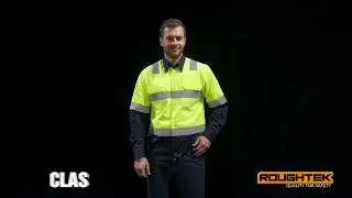 AUSSY: Class 2 Water-Repellent Work Shirt  - High Visibility with Reflective Tape