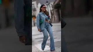 Styling Double Denim | Outfit Inspo #shorts #doubledenim