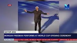 Morgan Freeman performs at FIFA World Cup 2022 opening ceremony in Qatar #FIFAWorldCupQatar2022