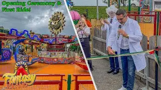 Opening Ceremony & First Ride on Time Machine NEW FOR 2025 at Fantasy Island