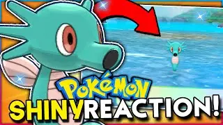 LIVE SHINY HORSEA REACTION! Pokemon Let's Go Pikachu & Eevee Shiny Reaction!