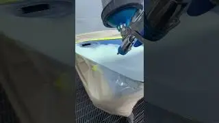 Applying primer #prime#spray#painting#cars#asmr
