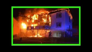 V&aring;ldsam brand totalf&ouml;rst&ouml;rde l&auml;genhetshus
