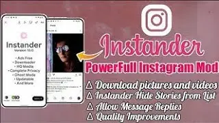 2022 Best Instagram Mod || INSTANDER - Powerful Instagram Mod || GB Instagram download link