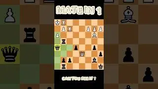 chess | mate in 1 | can you see it? #chess #matein1