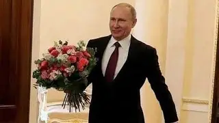 Президент Путин встречает своего учителя _ president putin meets his teacher