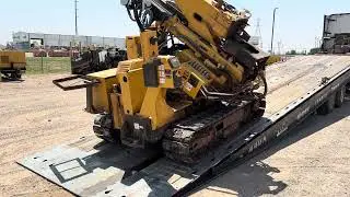 Pile Driver being Loaded on to my TiltBed Landoll Trailer