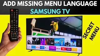 How to add any missing language in the Samsung TV hidden service menu