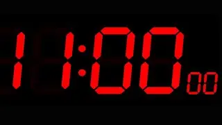 11 Minute Countdown Timer ( Big Digit Red Color ) | 11  Minute Timer (No mid-video ads)
