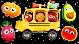 🚌 As Rodas do &Ocirc;nibus - Frutas Dan&ccedil;antes e Confete! |🎶 Frutinhas Divertidas - Mundo Sensorial do Beb&ecirc;